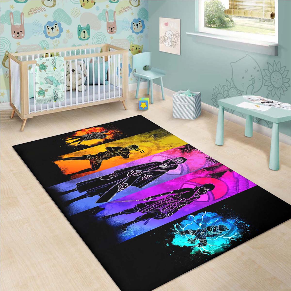 Neon Naruto Anime Teppich – Bild 3