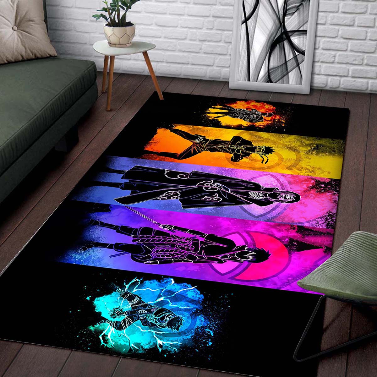 Neon Naruto Anime Teppich – Bild 2