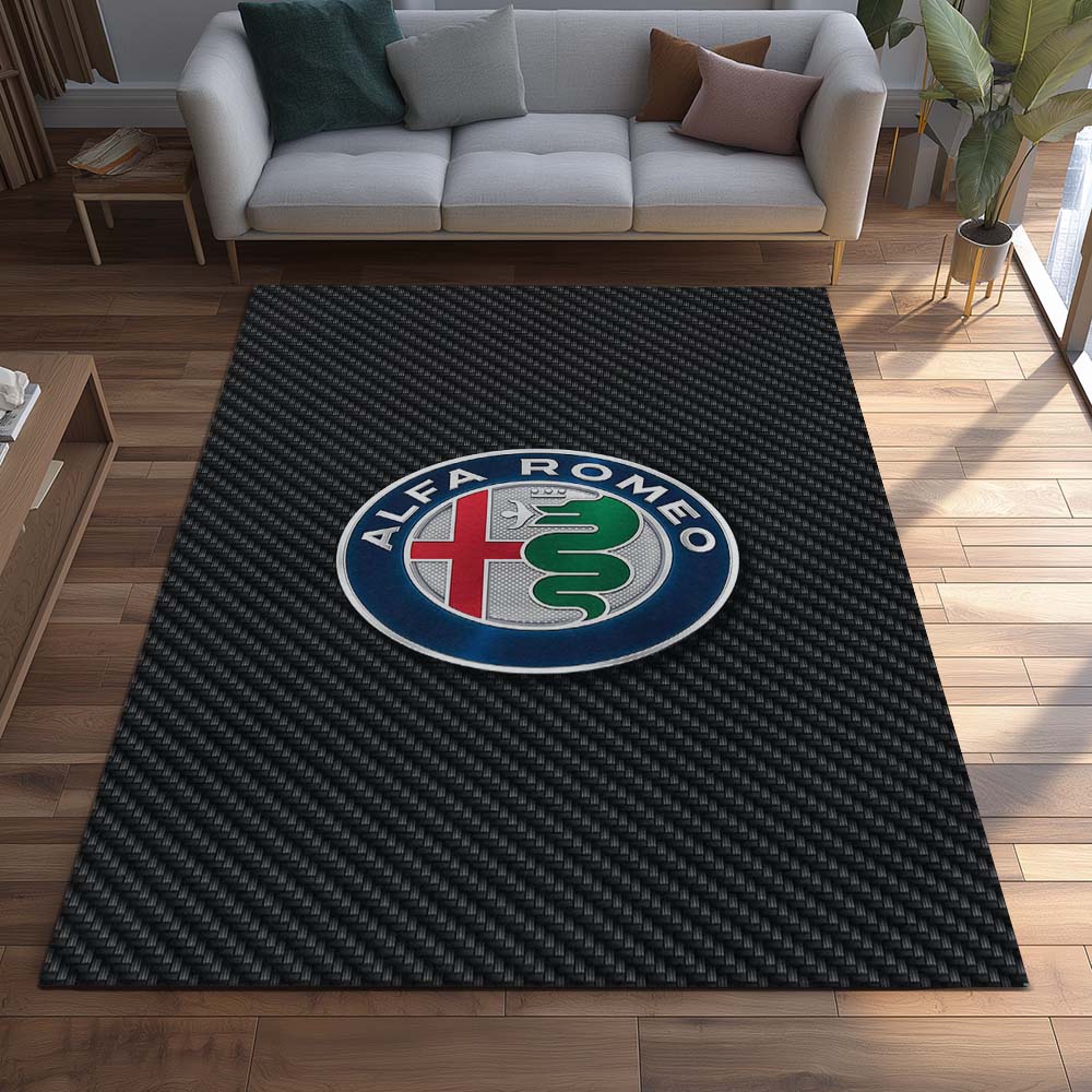 Alfa Romeo Metal Style Teppich - Teppich mit Automotiv-Motiv – Bild 2