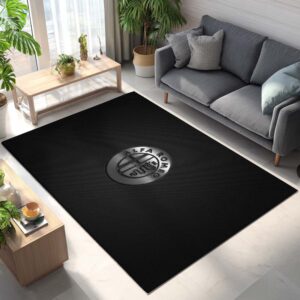 Alfa Romeo Silver Logo Style Teppich - Teppich mit Automotiv-Motiv