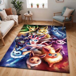 Alle Evoli-Entwicklungen Pokémon - All Eevee Evolutions Pokemon 1002 Teppich - TOK