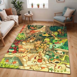 Alle Pflanzen-Pokémon 6 Teppich - TOK