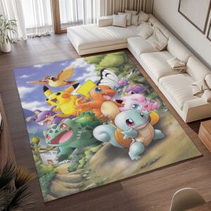 Alternative view of Alle glücklichen Pokémon Teppich - TOK