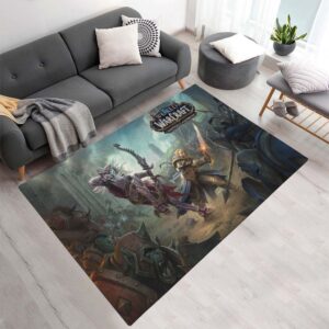 Anduin Wrynn Die Allianz Sylvanas Windläufer Horde World of Warcraft Schlacht um Azeroth Teppich - TOK