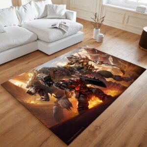 Alternative view of Anduin Wrynn World of Warcraft WOW Schlacht um Azeroth Teppich - TOK