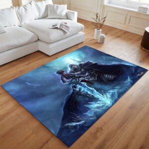 Alternative view of Arthas Menethil Der Lichkönig World of Warcraft WOW Teppich - TOK