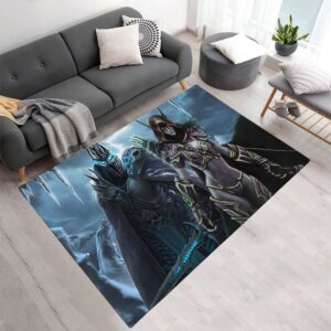 Arthas Menethil Der Lichkönig und Sylvanas Windläufer World of Warcraft WOW Teppich - TOK
