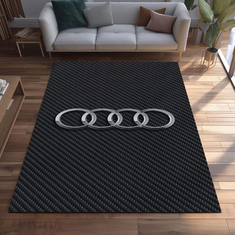 Audi Grey Background 05 Teppich - Teppich mit Automotiv-Motiv – Bild 2