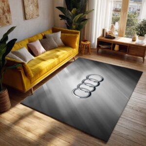Alternative view of Audi Grey Background Teppich - Teppich mit Automotiv-Motiv