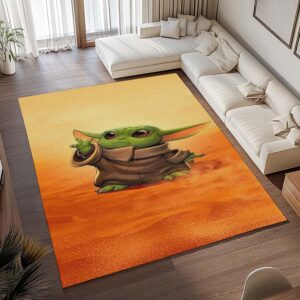 Alternative view of Baby Yoda Star Wars 5 Teppich - TOK