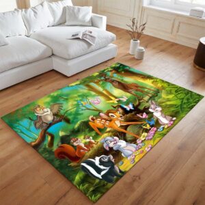 Alternative view of Bambi und die Tiere Teppich - TOK