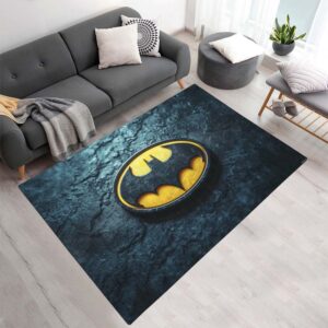 Batman Logo Klassisch Gelb Schwarz Teppich - TOK