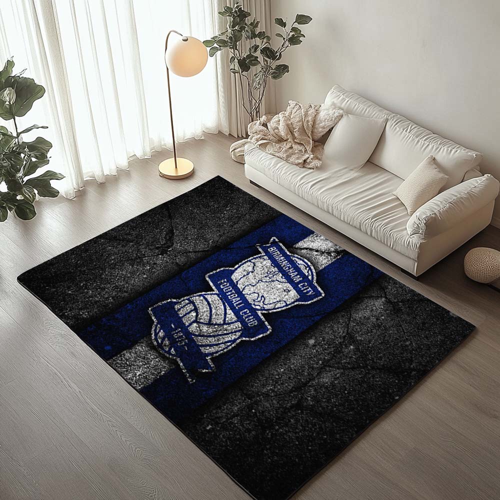 Birmingham City FC EFL Championship Schwarzer Stein Teppich