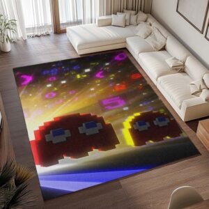 Alternative view of Blinky und Clyde Geist Pacman-Spiel Teppich - TOK