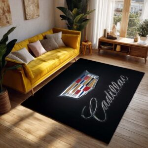 Alternative view of Cadillac Dark Background Teppich - Teppich mit Automotiv-Motiv