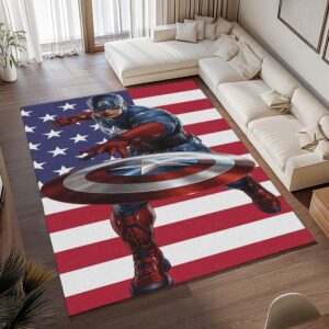 Alternative view of Captain America – Marvel 01 Teppich - TOK