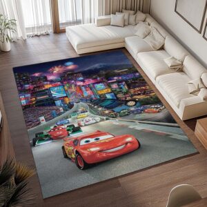 Alternative view of Cars 95 – Lightning McQueen auf der Tokyostraße Teppich - TOK