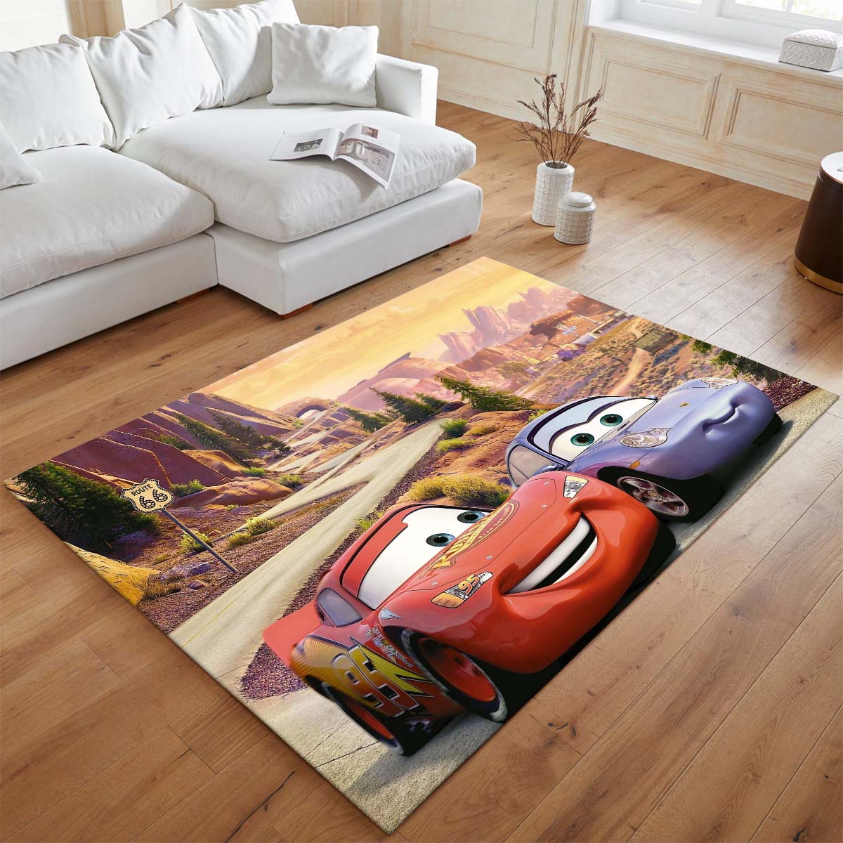 Cars – Lightning McQueen und Sally Carrera 2 Teppich - TOK – Bild 2