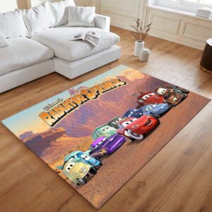 Alternative view of Cars – Lightning McQueen und Sally Carrera – Radiator Springs Teppich - TOK