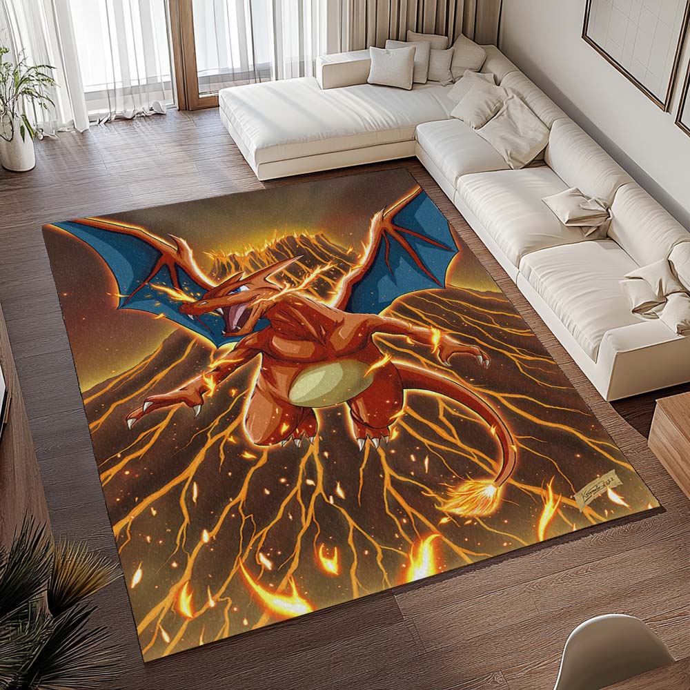 Glurak Pokémon - Charizard Pokemon 4 Teppich - TOK – Bild 2
