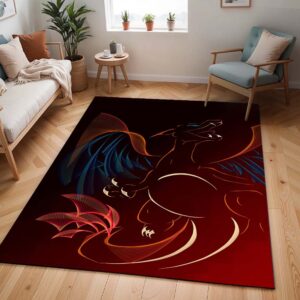 Glurak Pokémon Kunst - Charizard Pokemon Art Teppich - TOK