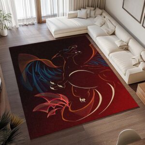 Alternative view of Glurak Pokémon Kunst - Charizard Pokemon Art Teppich - TOK