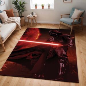 Darth Vader mit rotem Lichtschwert Teppich - TOK