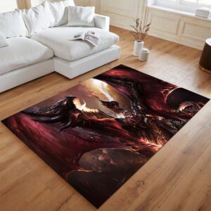 Alternative view of Todesschwinge der Zerstörer World of Warcraft 6 Teppich - TOK
