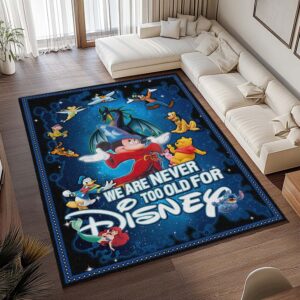 Alternative view of Disney – Micky Maus – Wir sind nie zu alt für Disney Teppich - TOK