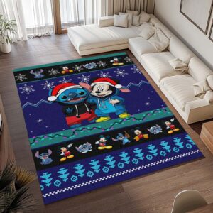 Alternative view of Disney Stitch und Micky glücklich zu Halloween Teppich - TOK