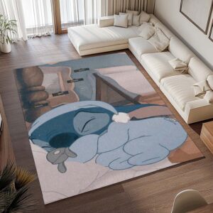 Alternative view of Disney Stitch süß schlafend Teppich - TOK