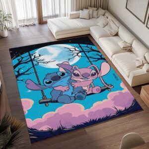 Alternative view of Disney Stitch und Angel 5 Teppich - TOK
