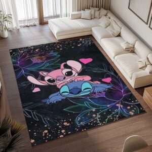 Alternative view of Disney Stitch und Angel 8 Teppich - TOK