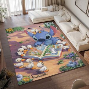 Alternative view of Disney Stitch und Angel 9 Teppich - TOK