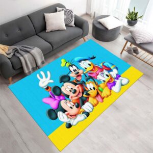 Donald Duck, Daisy Duck, Micky Maus, Goofy und Pluto – Cartoon Teppich - TOK