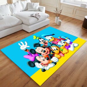 Alternative view of Donald Duck, Daisy Duck, Micky Maus, Goofy und Pluto – Cartoon Teppich - TOK