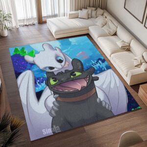 Alternative view of Drachen – Ohnezahn und Tagschatten 12 - Dragons Teppich - TOK