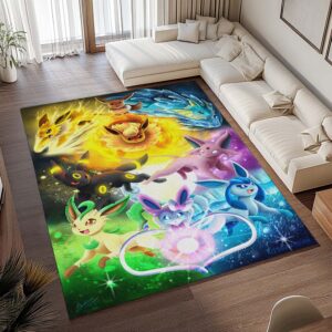Alternative view of Evoli Entwicklung Pokémon  - Eevee Evolution Pokemon 1 Teppich - TOK