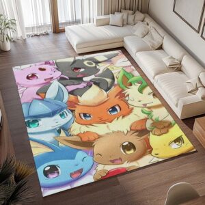 Alternative view of Evoli Entwicklung Pokémon  - Eevee Evolution Pokemon 4 Teppich - TOK