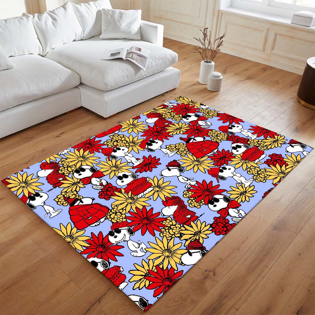 Blumiger Snoopy Teppich - TOK – Bild 2
