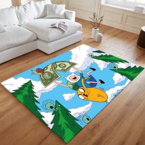Alternative view of Fortnite Adventure Time Skin Hund und Mensch Teppich - TOK