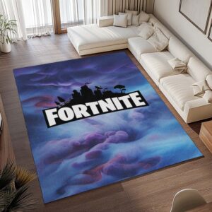 Alternative view of Fortnite Himmel und Logo Teppich - TOK