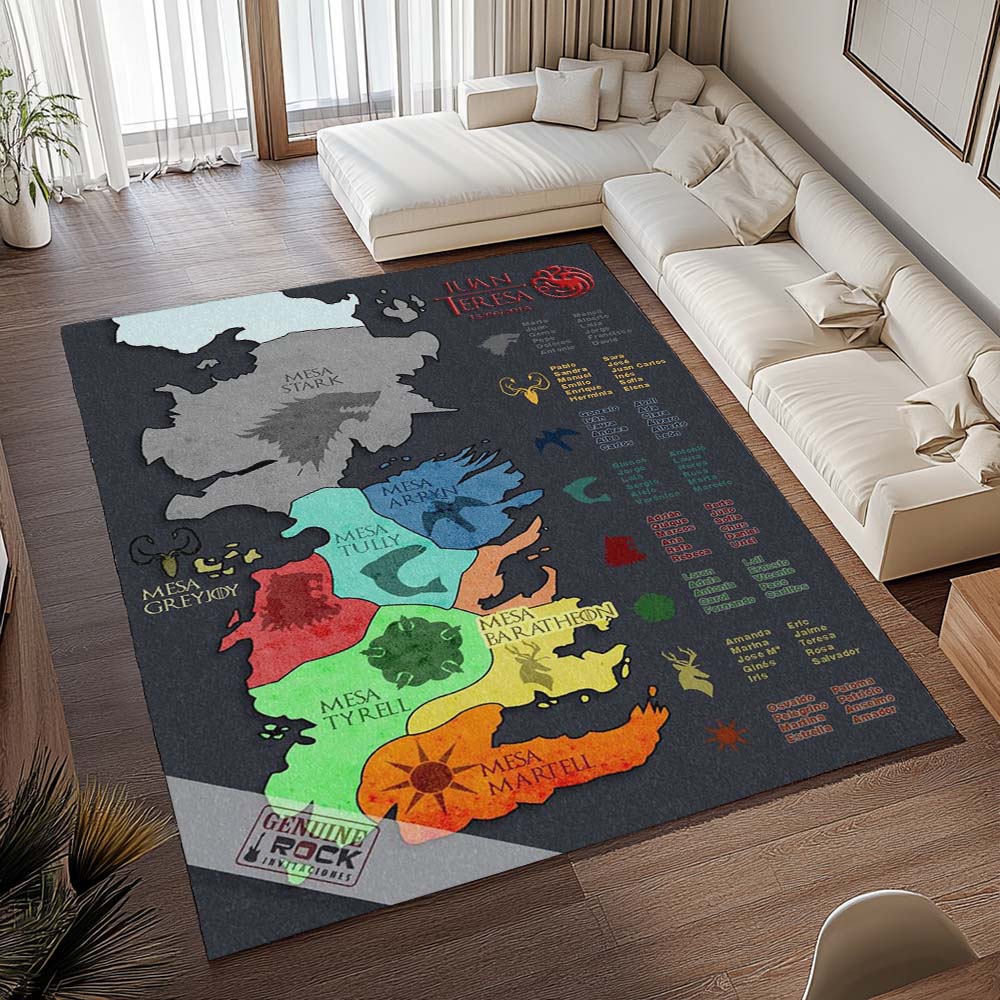 Game of Thrones Häuser Karte Teppich - TOK – Bild 2