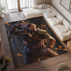 Alternative view of Geralt – The Witcher 3: Wild Hunt – Spiel Teppich - TOK
