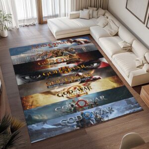 Alternative view of God of War Logo Kunst Teppich - TOK