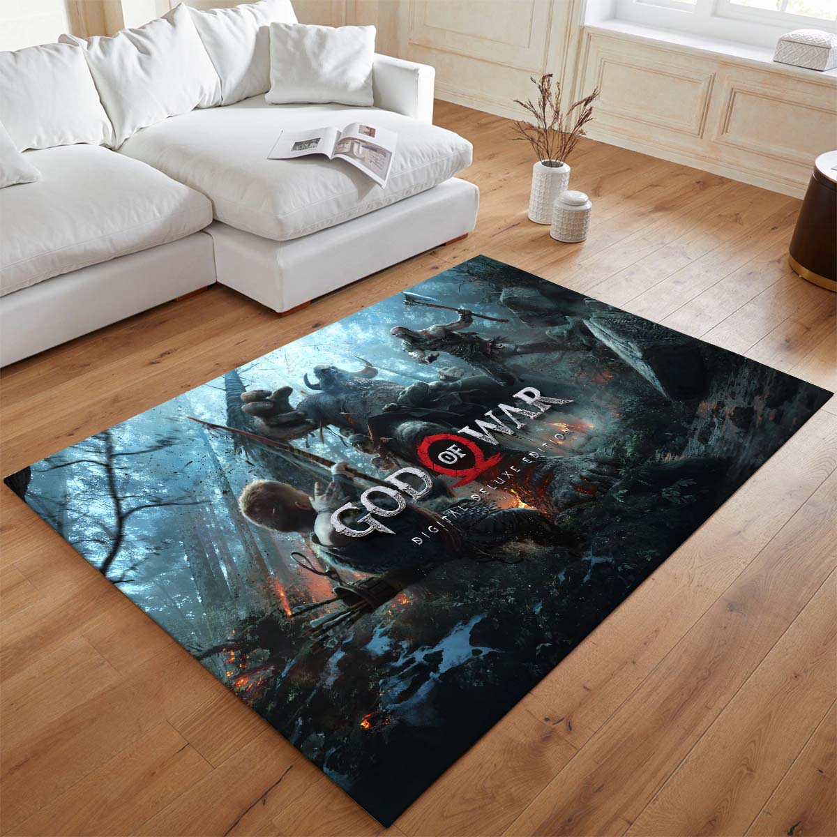 God of War Ragnarök Kratos Kampf Teppich - TOK – Bild 2