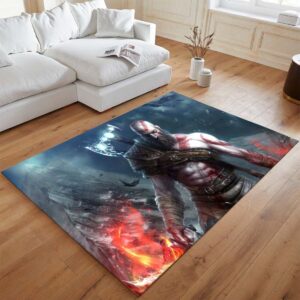 Alternative view of God of War Ragnarök Kratos Geist von Sparta 2 Teppich - TOK