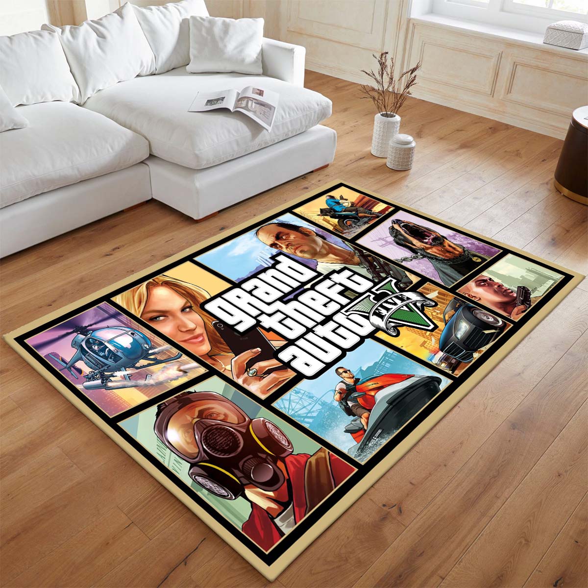 Grand Theft Auto GTA 5 Charaktere 2 Teppich - TOK – Bild 2