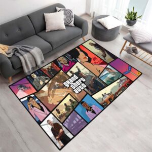 Grand Theft Auto San Andreas Charaktere Teppich - TOK