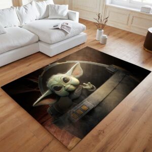 Alternative view of Grogu Star Wars Baby Yoda Der Mandalorianer Teppich - TOK